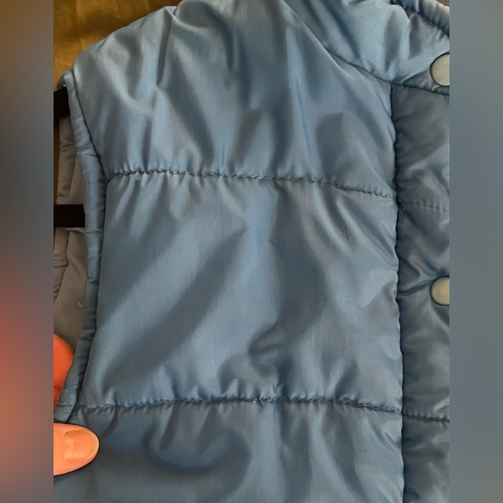 Vintage 1980s Cobble Stones Puffer Vest – Blue | Women’s Medium - Picture 4 of 8